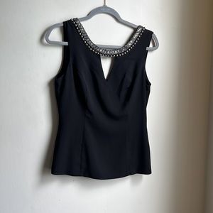 XOXO embellished peplum top